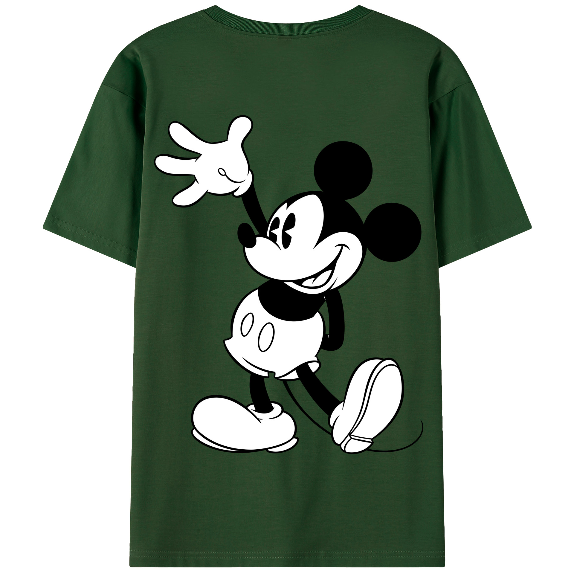 （画像用） ミッキーマウス Mickey Mouse 綿100％半袖Tシャツ（背面プリント）